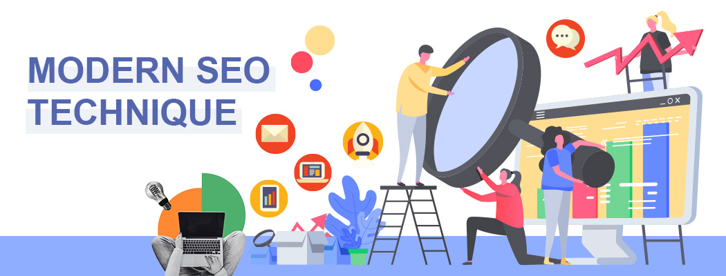 Modern SEO Services take a Different Approach, Your Goals, Site Audit, Competitive Analysis, Keyword Research, Mapping Optimization,  Implementation, Monitor Traffic & Rankings, Refine SEO Plan, Content Creation, Reporting & Refinement